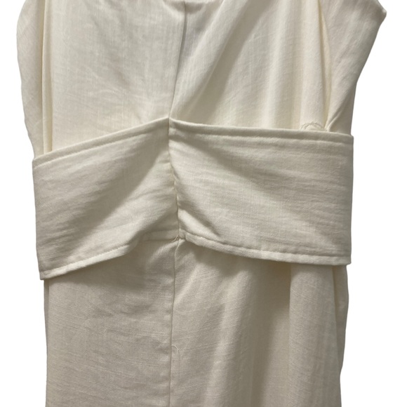 Aqua White Linen- Blend Dress- NWT- STUNNING!!! - Picture 3 of 7